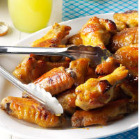Honey-Mustard Chicken Wings Recipe: How to Make It image