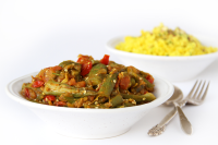Vegan Okra Recipe - Bhindi Masala - Active Vegetarian image