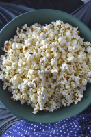 Coconut Oil and Himalayan Salt Popcorn | A Taste of Madness image