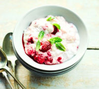 Raspberry coconut porridge recipe | BBC Good Food image