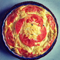 Crustless Tomato and Basil Quiche (Low Carb) Recipe - Food.com image