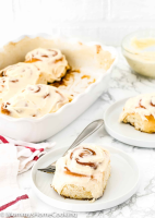 Easy Eggless Cinnamon Rolls Recipe - Mommy's Home Cooking image