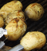 Grilled Baby Potato Kabobs Recipe - Healthy.Food.com image