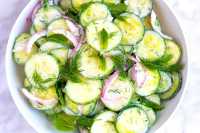 Creamy Tzatziki Cucumber Salad - Inspired Taste image