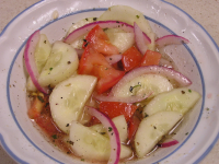 Easy Cucumber Salad W/ Red Wine Vinaigrette Recipe - Food.com image