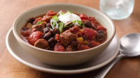 Slow-Cooker Steak and Black Bean Chili Recipe ... image