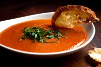 Puréed Tomato and Red Pepper Soup Recipe - NYT Cooking image