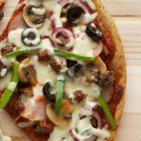 Everything Pizza Recipe | EatingWell image