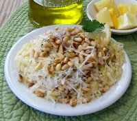 Lemon Orzo With Pine Nuts Recipe - Food.com image