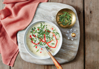 Creamy Potato-and-Ham Hock Slow-Cooker Soup Recipe ... image