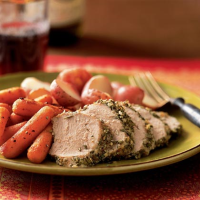 Pork Tenderloin Studded with Rosemary & Garlic Recipe ... image