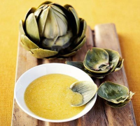 Artichokes with Parmesan butter sauce recipe | BBC Good Food image