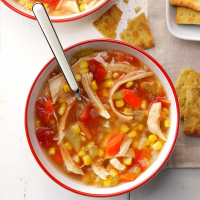 Chicken Vegetable Soup Recipe: How to Make It image
