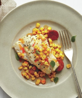 Fish, Corn, and Chorizo Grill Packets Recipe | Real Simple image