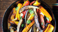 Spiced Peppers and Eggplant Recipe | Bon Appétit image