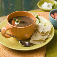 Creamy Black Bean Soup Recipe | MyRecipes image
