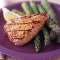 Grilled swordfish with seasoned asparagus | Recipes | WW USA image