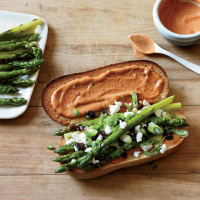Grilled Asparagus Subs with Smoky French Dressing Recipe ... image