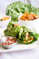 Peanut Chicken Lettuce Wraps - KetoConnect - Keto Recipes image