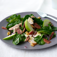 Spinach Salad with Smoked Chicken, Apple, Walnuts, and ... image