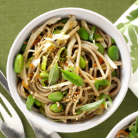 Soba Noodles with Ginger-Sesame Dressing Recipe: How to ... image