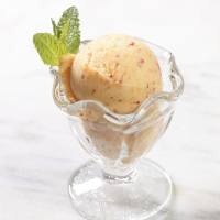 Peach Frozen Yogurt Recipe | EatingWell image