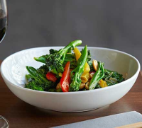 Wok-fried long-stem broccoli recipe | BBC Good Food image