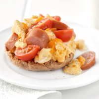 Scrambled Eggs with Sausage Recipe | EatingWell image