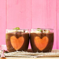 Almond milk & chocolate vegan mousse 2 ways image