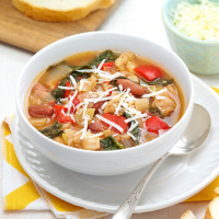 Herbed Chicken & Spinach Soup Recipe: How to Make It image