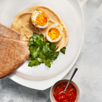 Sauteed Hard-Boiled Egg Breakfast Recipe | Real Simple image