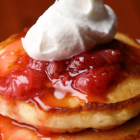 Strawberry Shortcake Pancakes Recipe by Tasty image