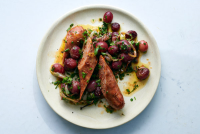Roasted Sausages With Grapes and Onions Recipe - NYT Cooking image