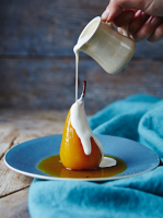 Saffron Poached Pears | Fruit Recipes | Jamie Oliver image