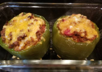 Recipe of Bobby Flay Cheesy Stuffed Green Bell Peppers ... image