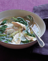 Chicken-and-Rice Soup with Ginger Recipe | Martha Stewart image