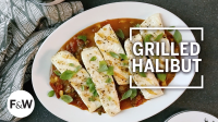 Grilled Halibut with Tomato and Caper Sauce Recipe - Ina ... image