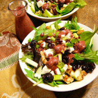 Green Apple Salad With Blueberries, Feta, And Walnuts ... image
