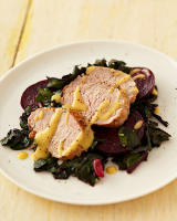 Pork Tenderloin with Roasted Beets and Greens Recipe ... image
