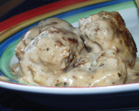My Very Own Turkey Meatballs and Gravy Recipe - Food.com image