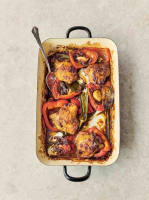 Pepper & chicken jalfrezi traybake | Jamie Oliver recipes image