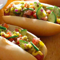 Chicago-Style Hot Dogs - Jamie Geller image