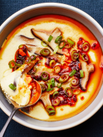 Silky Steamed Eggs With Mushrooms Recipe | Bon Appétit image