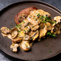 Steak & Creamy Miso Mushroom Sauce - Marion's Kitchen image