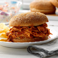 Pulled Chicken Sandwiches Recipe: How to Make It image