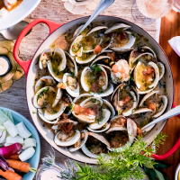 Steamed Clams Casino-Style Recipe | EatingWell image