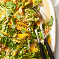 Crunchy Chicken & Mango Salad Recipe | EatingWell image