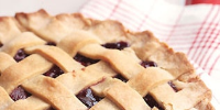 Lattice-Topped Triple-Cherry Pie Recipe | Epicurious image
