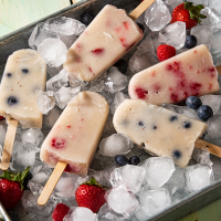 Vanilla Pops with Fresh Berries | Allrecipes image
