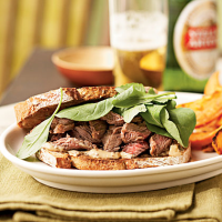 Steak Sandwiches with Worcestershire Mayonnaise Recipe ... image